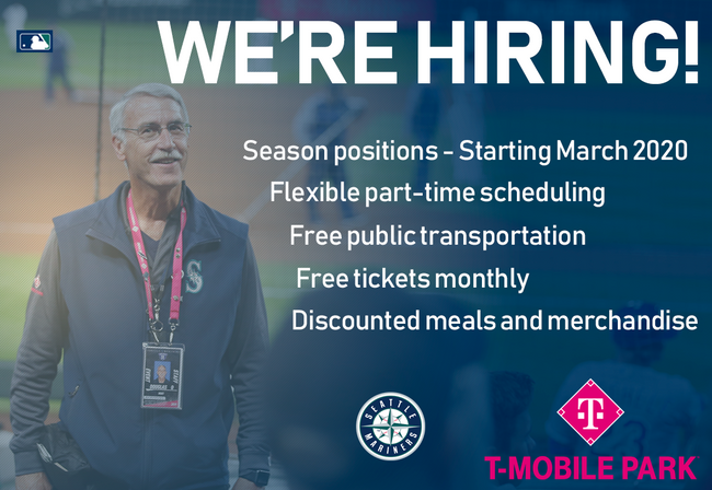 T-Mobile Park is hiring for the upcoming Seattle Mariners season