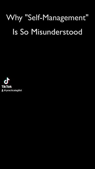 Practical Agilist Shorts are snippets of agile content from my blog. Read the full post here: https://medium.com/practical-agilist/why-self-management-is-so-misunderstood-it-is-not-chaos-2ab59942b359 #agile #agilecoach #team #leadership #management #culture #transformation #strategy #systemsthinking #servantleadership
