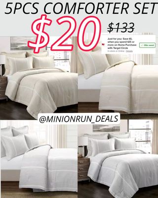 PLEASE DOUBLE TAP IF YOU SEE THIS!! 💛 Comment if you score! 🤩

HOT 5PCS comforter set 80% off!!
Save the $5 off $25 Circle offer if you have it! 

▫️▫️▫️▫️▫️▫️▫️▫️▫️▫️▫️
NEVER MISS OUT ON A DEAL!
✅ Join my Facebook Group
✅ Join my Telegram channel
✅All links are in my bio

⁣
⁣⁣⁣⁣⁣⁣links are affiliated
#couponcommunity #onlinedeals #onlineshopping #clearancehunter  #clearancefinds #neverpayfullprice #clearance #deals #discount #hotdeals #freebies #deals