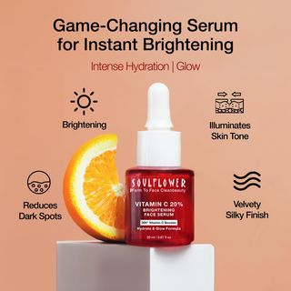 Did you know? 🌟 The higher the potency of vitamin C, the quicker the results!

Soulflower’s Vitamin C serum features Kakadu Plum extract, which is 30 times more potent than an ordinary orange. This extraordinary potency delivers an unparalleled boost to your skincare routine, ensuring faster and more effective results. Experience the difference with Soulflower’s Vitamin C serum for radiant, glowing skin. ✨

Plus, our serum is formulated with Exocert and COSMOS-approved preservatives, ensuring the highest standards of quality and environmental responsibility. 🌿

[ Soulflower , Farm to Fresh , Clean beauty , Vitamin C , Face serum , Skin care , Kakadu plum , Natural , Organic ]