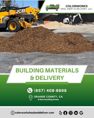Elevate your construction projects with the best! 🏗️✨ We take pride in supplying top-notch building materials, guaranteeing our clients access to the finest products. Quality you can build on!

Ready to elevate your construction game? 🚀 Contact us now to get started on your next project! 💼 

☎️ (657) 408-8698 
📧 colorworkshaulanddelivery@gmail.com 

#orangecountyca #calilifestyle #haulaway #trashremoval #debrisremoval #junkremoval #junkremovalservice #junkremovalcompany #binrental #dumpsterrental #dumpsterrentals #increaseproductivity #jobsite #sitecleanup #wastedisposal #buildingmaterials #constructionsite #constructionproject #constructionsites #constructionmaterials #constructioncleaning #constructioncleanup #constructioncleaningservices #constructiondebris #ontimedelivery #timesaving #partnerwithus #happytohelp