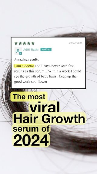 BIGGEST PRICE DROP OF THE YEAR📉

All-in-1 ROSEMARY REDENSYL HAIR GROWTH SERUM! 🌿✨

Worth Rs. 750 now at Rs. 375 Only
Use code NEWSERUM50

Prepared with powerful & potent ingredients like
1️⃣Rosemary helps promote hair growth, reduce hair thinning & promote healthy scalp (Based on clinical study*)
2️⃣Redensyl helps boost hair regrowth, strengthen follicles (Based on clinical study*)
3️⃣Anagain helps control hair loss, increase hair volume and revive hair density (Based on clinical study*)
4️⃣Melanogray helps boost melanin production, darken hair (Based on clinical study*)

*Get more details on certification and studies on the product page of our website

Be a part of the biggest Hairvolution!💁‍♀️

[Soulflower , Farm to Fresh , hair fall , Hair growth , Rosemary, Redensyl, Hair care #haircareroutine #haircaresolutions #rosemaryoil