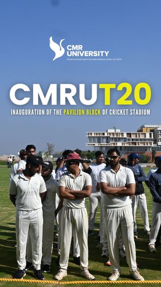 Taking a significant stride towards realizing its vision of nurturing future cricketing maestros and masterminds, the inauguration of the Player's Pavilion block at the CMRU Cricket Stadium marked a momentous occasion for the university and the broader cricketing community.

#CricketingVisionaries #FutureMaestros #PlayerPavilionInauguration #CMRUCricketStadium #CricketCommunityCelebration