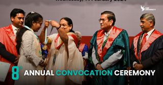 CMR University's 8th annual convocation ceremony was held at the esteemed Dhwani Auditorium, CMRIT Campus, ITPL Main Road, Bangalore, marking a significant milestone in the academic journey of over 1500 graduating students who attended the event.

The event was graced by esteemed dignitaries, including Padma Bhushan Prof. P. Balaram, Former Director of IISC Bangalore; Padmashri Prof. R.M. Vasagam, Former ISRO Chairman; Dr.H.A. Ranganath, Former Director-NAAC and CMRU Board of Management Member; Dr. G. Parthasarathy, Adjutant Professor, National Institute of Advanced Studies; and Dr. Mohan Das R, Former Registrar, Indian Institute of Science (IISc).

A total of 64 ranks and medals were distributed among students who were awarded gold medals, recognizing their exemplary dedication and outstanding performance in various fields of study. Twenty-seven students were awarded the prestigious Ph.D. degree, underscoring CMR University's unwavering commitment to fostering advanced research and innovation.

A special highlight of the conference was the conferral of the Honoris Causa on Shri Tatwamasi Dixit, a distinguished Vedic scholar and chairman of the Family Business Research International Centre (FABRIC), in acknowledgment of his exceptional contributions to Indian philosophy and research.

The ceremony was attended by distinguished dignitaries including Dr. K.C. Ramamurthy, IPS (Retd.), Former Member of Parliament, Rajya Sabha, and Chairman of CMR University and CMR Group of Institutions,Shri Jayadeep K.R. Reddy, Pro Chancellor CMR University, and Sri. K.C. Jagannath Reddy, secretary of CMR Jnanadhara Trust, which further adds to the occasion's significance and grandeur.

#CMRUniversityConvocation #AcademicMilestone #DhwaniAuditorium #Bangalore #GraduationCeremony #DistinguishedDignitaries #AcademicExcellence #GoldMedalAwards #ResearchAndInnovation #HonorisCausa #VedicScholar