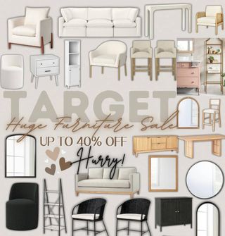 OOOOOH YES ✨ I love a good furniture sale! Up to 40% OFF these GORGEOUS items at Target! 
Shop here (AD) https://urlgeni.us/target/2Ogy0