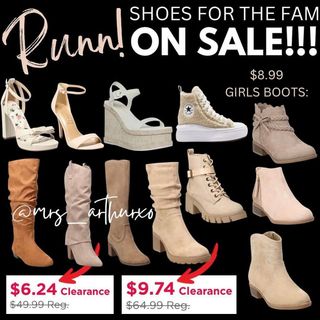DOUBLE TAP FIRST! 💚 Comment if you score 🥰

RUNNN!!! Do not miss this shoe sale!!! 🤯 Look at those prices! 👀 UP TO 85% OFF all shoes, sandals, boots, Con verse + tons more!!!

HUGE MARKD0WNS!!! 🏃🏼‍♀️🏃🏼‍♀️🏃🏼‍♀️

👉🏼Link in my bio @deals_with_angel or dealswithangel.com
👉🏼Join my Telegram & Facebook group, Link in bio
👉🏼Follow my backup page @lifeeewithangel 

Rp and ty @mrs_arthurxo
