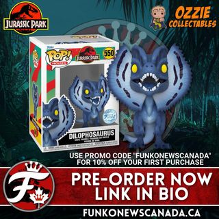 Available Now for Pre-Order at Ozzie Collectables

Funko Pop! Movies: Jurassic Park - Dilophosaurus (Moonlight) Special Edition

https://go.funkonewscanada.ca/jurassicpark

Don’t Forget to Use Promo Code FUNKONEWSCANADA For Your First Purchase at Ozzie!

Note: This MAY be available at a Canadian Retailer at a later date 

#nerdlife #vinylfigures #funkocommunity #funkocollector #toycommunity #collectibles #geeklife #popculture #funkofanatic #funkofamily #popvinyl #funkopop #funko #funkopopvinyl #funkofunatic #funkopops #funkoaddict #funkocanada #ad #jurassicpark
