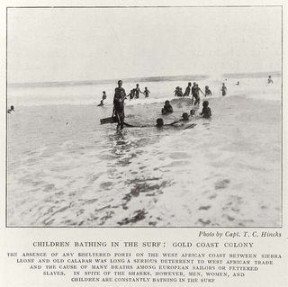 📸 Rare photo of West African children bathing and playing with boards in the Surf in the early twentieth century. Black people DO swim, and they surf!🏄🏾‍♀️🏄🏾‍♂️

Explore the little-known history of surfing, swimming, and diving in West Africa. The relatively forgotten practice of surfing in West Africa reveals a rich insight into the nature of life in coastal populations in precolonial Africa. Read more about this interesting history on the blog, link in bio 💡🔗!

#melanin #blackwomen #blackpeople #blackexcellence #blackgirlmagic #surf #waves #ocean #beach #surfer #blacklivesmatter #blackhistory #blackpower #travel #surflife #surftrip #surfinglife #surfboard #westafrica #blacksurfers #surfphotography #surfers #sea #surfboards #wave #blackculture #blackbusiness #blackisbeautiful #beachlife #africa