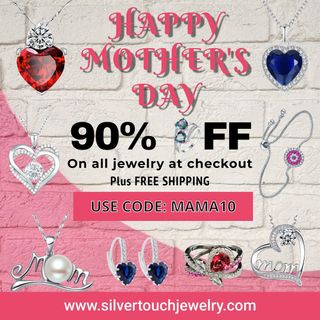 .
🌷💖 Happy Mother’s Day! 💖🌷

🎁 Pre-Sale - Treat Mom with love! Enjoy 90% OFF ALL jewelry + FREE SHIPPING.

💌 With code: MAMA10
🛍️ Shop now: CLICK LINK IN MY PROFILE https://silvertouchjewelry.com/discount/MAMA10

Tag All Mama you know & spread the love! 💐💕

#MothersDaySale #SilverTouchJewelry @silvertouch_jewelry