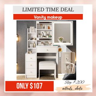OMY… look what I came across with ? Perfect vanity for a Teen… score before is all gone only $107 for the regular one and $129 for the one with power.. link to shop in my profile . Comment Thank you to let me know you were able to score! 

https://shopstyle.it/l/cbwcw

Walmart deals. Online finds, makeup vanity, beauty deals. Best online finds, deals for her . 

#walmartdeals #walmartfinds #couponing #onlinedeals #dealsaholic