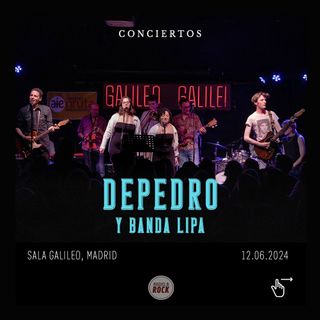 📸 Depedro / @depedromusic con los alumnos de @lipaliverpool 🎺 presentando "Un Lugar Perfecto" en #Madrid
🗓️ 12.06.2024

📷 Celia Galeano (2024)
-------------
#unlugarperfecto #depedro #vivalamusica #musica #musicphotography #concert #lipaliverpool #conciertosmadrid #radioyrock