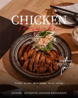 Gausah bingung lagi mau makan apa malam ini, kamu ke Jinnobu aja dan nikmati Chicken Teriyaki dengan semangkuk nasi hangat 🥰

#Jinnobu #JapaneseAuthenticRestaurant #Padang #ChickenTeriyaki