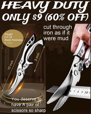 Heavy Duty Kitchen Scissors.
Original Price: $23.99
Deal Price: $9.59
Clip the Coupon and apply Code: 40FEGRLI 🔥
https://amzn.to/3A2mN99

Link to purchase is located in my bio/profile @lovegooddeals 

#amazondeals #amazonfinds #amazon #sale #hotdeals #promo #code