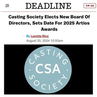 [link to full article in bio] - 🎉 Thrilled to announce that I’ve been elected as a board member of the 2024-25 @csacasting Global Chapter Board of Governors. Over the years, I’ve grown so passionate about casting and the future of our industry, and I can’t wait to contribute to our global community in this new role. This is such an exciting journey, and I’m eager to work alongside my colleagues and fellow board members to help shape what’s next for casting. ❤🎥🎬 @cassandra_han_casting @claudiabluntcasting @tamsynmansoncasting #davebennett #keikawamura @louisekielycasting @paukrajnik @marialainas #olissarogers @harikauygur #casting #castingdirector #sienjosephinecasting #castingsociety #proud