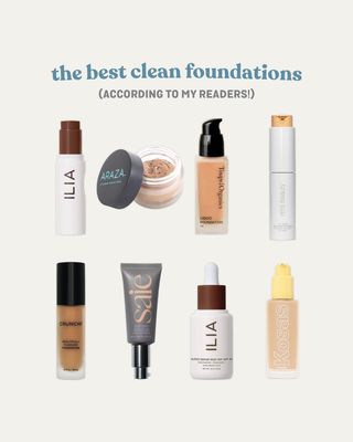 THE 2024 CLEAN FOUNDATION GUIDE IS HERE! ✨

I polled my readers (aka you hehe) and received hundredsss of responses…and here are the TOP 8 most popular low tox foundations! (swipe through)

to read more about each one (plus some coupon codes), tap the link in my bio to see the full guide on my blog!

we’re talking prices, swatches, pics, how to get samples, testimonials, how to find your undertone, best primers + foundation brushes…the whole shebang.

hope this makes your foundation search a little easier 🤗

(if this was helpful and you do decide to try out one of the foundations, I’d be forever grateful if you used my affiliate links from the post! this bad boy was a lot of work to put together so any kickback is appreciated 😇)