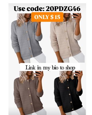 Get ready for fall with these cute cardigans . It matches with everything .Great for work over a button up shirt! These have been super trendy. Use clickable and 20PDZG46 to drop one under $15! ⬇️
Let me know if links are working ! Link in my profile bio ! Click to shop ! 

https://amzlink.to/az0dKk20iDd6R

Ad
Prices and promotions is valid at the time posted but it can expire at anytime ! 

#amazonfavorites #amazonessentials #amazonbuys #amazonshopping #amazonprime #amazonfinds #shopamazon #amazondeals #amazoninfluencer #amazonfashionfinds #usblogger #inspire