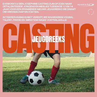 CASTING ALERT - @eyeworksfilmtv (Chantal, De Twaalf, 1985) & @sienjosephinecasting zijn op zoek naar getalenteerde Vlaamse jongens en meisjes tussen de 12 en 14 jaar voor een spannende nieuwe jeugdreeks die draait om vriendschap en voetbal ⚽️🥅❤️
Acteerervaring is niet vereist; we waarderen vooral talent, passie en (minstens basis) voetbalskills! Aanmelden kan tot en met 31 oktober via : https://pages.inthepicture.com/jeugdreeks (of link in bio). We kijken uit naar de inzendingen! Deel gerust onze oproep 🫶 #Casting #SienJosephineCasting #NewProject #CastingDirector #CastingCall #Voetbal #Jeugdvoetbal #VoetbalVlaanderen