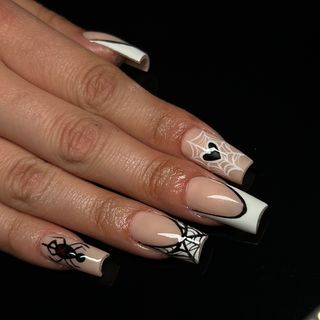 Creep it real this Halloween with spook-tacular spider web nails! 🕸️💅•
•
•
• #SpiderWebNails #HalloweenNails #CreepyChic #NailArtMagic #trickortreatnails #frightnails #scarymanicure #ghostnails #pumpkinnails #witchynails #creepynails #spookynails #halloweennails #gelxnails #uplandnails #montclairnails #ienails