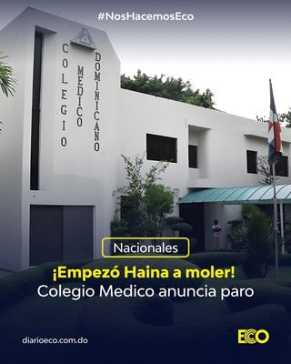 ECO/SANTO DOMINGO, RD.- El Colegio Médico Dominicano (CMD) anunció un paro nacional de 72 horas en todos los hospitales públicos del país, programado para los días martes 12, miércoles 13 y jueves 14 de noviembre.

La medida de protesta responde a la falta de cumplimiento de varias demandas clave que el gremio ha planteado al Gobierno desde enero de este año, en un diálogo iniciado con el presidente Luis Abinader, la vicepresidenta Raquel Peña y el Gabinete de Salud.

Entre las principales exigencias del CMD se encuentran la mejoría de los hospitales y la seguridad sanitaria, un aumento salarial del 70% para todos los médicos, la reducción del aporte de los pensionados al seguro médico, y la aplicación del bono anual (salario 14).

Además, el gremio demanda mayores incentivos para médicos intensivistas y emergenciólogos, así como detener las cancelaciones de médicos y reponer a los afectados. También solicitan un aporte económico al Instituto de Previsión y Protección Social del Médico (IPPS).