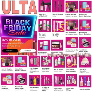 Comment “SHOP” and I’ll directly send you the link 

Ulta Black Friday Deals are officially live! 🏃‍♀️🏃‍♀️🏃‍♀️ There are tons of items on sale, so hurry!

🔗 https://shopstyle.it/l/ciWSe

If you enjoyed this post, would you mind giving it a little love by hitting the ❤️ button before you go? And if you happened to score, feel free to drop a comment and let us know! Thanks a bunch!

🔶All Link in my bio @savewith_nina
🔶Join my Telegr@m and Facebook group for more deals and clearance in my bio @savewith_nina 
🔶Follow my backup account @glitch.deals999

Disclaimer:
I do not own the brand’s trademarks, logos or pictures or products posted. I do not intend to infringe on copyright. I find such content available on the internet. Contents are considered fair use.