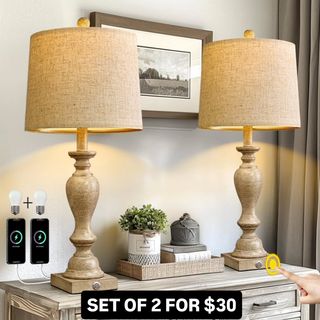 Set of 2 Farmhouse Touch Control Table Lamps with USB Ports $30.xx (Reg. $59.xx)
Clip coupon
https://amzn.to/49UNWJ0

L!nk to purchase is located in my bio/profile @lovegooddeals