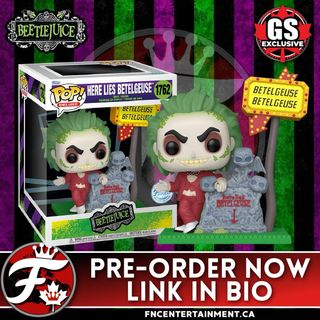 Available For Pre-Order at GameStop Canada

Funko Pop! Deluxe Beetlejuice - Here Lies Betelguise - Special Edition

https://www.gamestop.ca/Toys-Collectibles/Games/922612/pop-deluxe-beetlejuice-here-lies-betelguise

SKU: 789556

Note: Not all GS locations will receive the same stock or at the same time. Check your local GS for availability.

#funkofanatic #funkofamily #popvinyl #funkopop #funko #funkopopvinyl #funkofunatic #funkopops #funkoaddict #funkocanada #beetlejuice