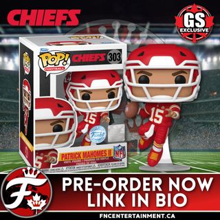 Available For Pre-Order at GameStop Canada

Funko Pop! Football: NFL’s Kanas City Chiefs - Patrick Mahomes II - Special Edition

https://www.gamestop.ca/Toys-Collectibles/Games/922609/pop-nfl-chiefs-patrick-mahomes-ii

SKU: 789553 
Note: Not all GS locations will receive the same stock or at the same time. Check your local GS for availability.

#funkofanatic #funkofamily #popvinyl #funkopop #funko #funkopopvinyl #funkofunatic #funkopops #funkoaddict #funkocanada #patrickmahomes #chiefs #kcchiefs