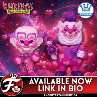 Available Now at the Funko Shop

Funko Pop! Movies: Killer Klowns from Outer Space - Valentines - Funko Shop Exclusive 

CA:
https://go.funkonewscanada.ca/killer-klowns-ca

US: 
https://go.funkonewscanada.ca/killer-klowns-us

#funkofanatic #funkofamily #popvinyl #funkopop #funko #funkopopvinyl #funkofunatic #funkopops #funkoaddict #funkocanada #ad #killerklownsfromouterspace