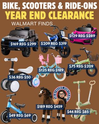 Comment LINK & I’ll message you the link.
🚲 Bike, Scooters & Ride-Ons – Year End Clearance! 🎉 Huge savings on bikes, scooters, and ride-ons before the year ends. Perfect for gifting or getting a head start on next year’s adventures!
L I N K I N B I O or go to https://mavely.app.link/e/gTGcDAelMPb

#AD Links are affiliated. Which means I may receive a small commission when you shop through my links. This is at no additional cost to you. 🥰

#holidaygifts #rideons #bikedeals #scooterfun #newyearadventures #kidsgear #giftideas #freebiehunter