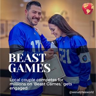 A local couple were two of 2,000 contestants to participate in “Beast Games,” which offers a $5 million dollar grand prize. Not only did they compete, and win $20,000 in cash prizes, but Steven England proposed marriage to Tiffany Weaver while filming one contest in August. 

Click the link in our bio to read more.

✍ Jessica Drake
📸 Provided photo/Tiffany Weaver

#beastgames #eastwenatchee #couple #news #localnews #mrbeast #wenatcheevalley #wenatcheeworld