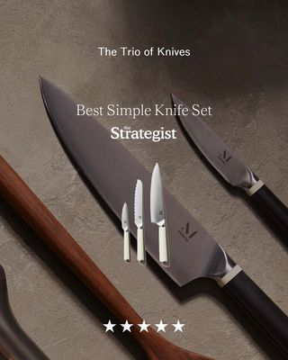 Tried, tested and awarded 🏆 The Strategist named The Trio of Knives the Best Simple Knife Set! A kitchen essential that truly delivers — ready to upgrade your knife game?