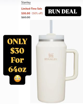 OMG I can’t pass on sharing this deal . Best find of the day ! Stanley 64oz only $30 !! Comment Yes to get the link in your inbox . Or find it in my Bio 😉 🏃🏃🏃RUN ! It will sell out fast ! Send to a friend ! 

Don’t forget to join our groups for deals. All linked in my Bio !! 🚗🚗 
https://shopstyle.it/l/cnssv

(Ad) earning commission ) #onlinebestfinds #dealsaholic #couponingcommunity