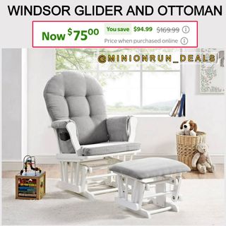 🛒C0mment the word "SHOP" and I will directly dm you the l!nk & details💚
Windsor Glider and Ottoman
Now $75 reg $169 
➡️ Shop Here: https://walmrt.us/4bHP9US

▫️▫️▫️▫️▫️▫️▫️▫️▫️▫️▫️
NEVER MISS OUT ON A DEAL!
✅ Join my F@cebook Group
✅ Join my Telegr@m channel
✅All l!nks are in my b!o & stories
⁣⁣✅️ ⁣Follow my backup acct @minionhot_deals 
l!nks are affiliated.  #couponcommunity #discount #deals #clearance