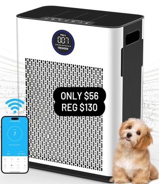 Air Purifier,FRESHDEW Air Purifiers for Home Up to 2300ft² With Smart WiFi,Air Sensors,Double-sided Air Inlet,H14 True HEPA Air Filters,Odor,Smoke,Dust,Pollen,Pet Dander with Timer 22dB
Clip the coupon and then apply the code  33WHZFWN 🚨
https://amzn.to/3XNJgjc

Link is in my bio/profile @lovegooddeals