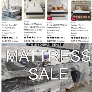 🛒C0mment the word "SHOP" and I will directly dm you the l!nk & details💚
Lots of mattresses on sale!! 
https://bit.ly/4c2nHBv

▫️▫️▫️▫️▫️▫️▫️▫️▫️▫️▫️
NEVER MISS OUT ON A DEAL!
✅ Join my F@cebook Group
✅ Join my Telegr@m channel
✅All l!nks are in my b!o & stories
⁣⁣✅️ ⁣Follow my backup acct @minionhot_deals 
l!nks are affiliated.  #couponcommunity #discount #deals #clearance