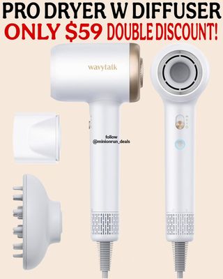 Wavytalk Turblow Pro Fast Drying Blow Dryer with Diffuser
Price drop plus Code：GKXU5MQ2 🔥
https://amzn.to/4j2HiUp

Link is in my bio/profile @minionrun_deals