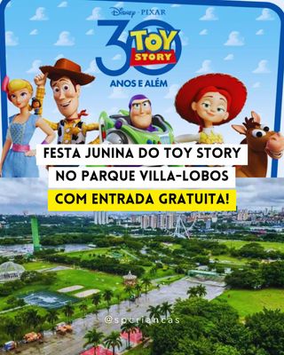 #GRÁTIS | FESTA JUNINA DO TOY STORY

É isso mesmo! Celebrando seus 30 anos, a turma de Toy Story chega ao @oficialfamilianoparque em clima junino! 🎉 🌽 👒

Além da festa junina com os personagens, você encontra espaços instagramaveis, atividades juninas e toda a diversão com as atrações do Família no Parque!

📆 21, 22, 28 e 29 de junho
⏰ 10h às 18h
💰 Programação especial #gratuita | Atividades do Família no Parque pagas à parte 
📍 Parque Villa-Lobos

👉👉 Comente TOY e receba todos os detalhes!
.
.
.
.
.
.
Imagens: Divulgação
.
https://saopauloparacriancas.com.br/toy-story-30-anos-arraia-no-parque-villa-lobos-sp/