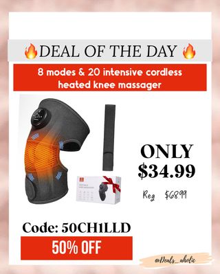 Comment “link” and I will send it to you via dm ! 

Knee pain? Not today! This 8-mode cordless heated knee massager is a must-have — now ONLY $34.49 (Reg $68.99)! 
Use code 50CH1LLD for 50% OFF! Treat your knees while this deal lasts! 

https://amzlink.to/az0BJdbOg1gvU

#KneeRelief #DailyDeals #AmazonFinds #WellnessEssential #DealsAholic