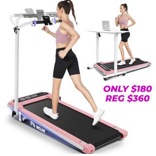 FUNMILY Folding Treadmill with Handles, Foldable Walking Pad Treadmill with Incline and Adjustable Handrails, 3 in 1 Under Desk Treadmills for Home 300 lb Capacity, Running Machine with Handle Bar
Reg Price: 359.99
Deal Price: 179.99
50% off Code: NOCMEW3N 🌟
https://amzn.to/3HOdihP

Link is in my bio/profile @lovegooddeals