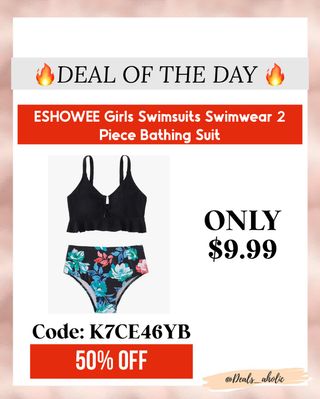 🔥 DEAL OF THE DAY 🔥
This adorable 2-piece swimsuit is just $9.99! 🌸 Perfect for beach days, pool parties, and summer fun!
👙 Stylish, comfy, and mom-approved ✅
💥 Use code K7CE46YB for 50% OFF

🛒 Tap the link in bio or Comment “DEAL” to get the link 
📦 Don’t forget to share with your mom squad 💕
https://amzlink.to/az0w9C4FqBjEj

Prices and promotions is valid at the time posted but may expire at anytime 
#ad #DealsAholic #AmazonFinds #GirlsSwimwear #SummerStyle #MomLife #BeachReady #BudgetFriendly
