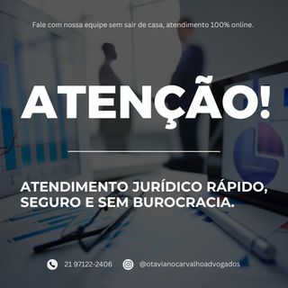 Conte com um atendimento jurídico rápido, seguro e 100% online. Sem burocracia!

📲 21 97122-2406
📧 otaviano.carvalhoadv@gmail.com

#assessoriajuridica #atendimentoonline #advogadosespecialistas #ríodejaneiro #ᴍɪɴᴀsɢᴇʀᴀɪs #espirtosanto