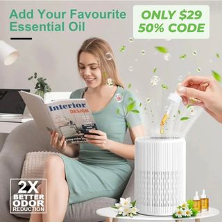 Air Purifiers for Home, FRESHDEW Air Purifier Up to 1300ft² for Smoke Pet Dander Odors with Fragrance Sponge,H13 True HEPA Air Purifier Cleaner with 360° Air Inlet,Sleep Mode for Bedroom
Final price: $29.99
Original price: $59.99
50% off code :  SG4HF57J 🌟
https://amzn.to/4lj5WkJ

Link is in my bio/profile @lovegooddeals