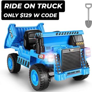 Ride on Dump Truck, 12V 4WD Ride on Toys Kids Electric Car, with Remote Control, Electric Dump Bed and Extra Shovel, Music Player, Led Light, Gift for Kids 4-8, Blue
50% off Code: CBTPH5XJ 🔥
https://amzn.to/4l1zPWQ

Link is in my bio/profile @lovegooddeals