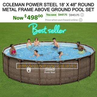 🛒C0mment the word "SHOP" and I will directly dm you the l!nk & details💚
Best seller Coleman Power Steel 18’ x 48” Round Metal Frame Above Ground Pool Set Now $498 reg $945!
https://walmrt.us/4dItKvQ

▫️▫️▫️▫️▫️▫️▫️▫️▫️▫️▫️
NEVER MISS OUT ON A DEAL!
✅ Join my F@cebook Group
✅ Join my Telegr@m channel
✅All l!nks are in my b!o & stories
⁣⁣✅️ ⁣Follow my backup acct @minionhot_deals 
l!nks are affiliated.  #couponcommunity #discount #deals #clearance