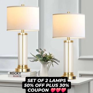$27.xx Touch Control Table Lamp - Set of 2!
50% price drop + clip 30% coupon!
https://amzn.to/4mTVzFA

Link is in my bio/profile @minionrun_deals