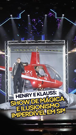 MAIORES ILUSIONISTAS DA AMÉRICA LATINA!

A dupla que já rodou o mundo e faz sucesso com seus números impressionantes de mágica e ilusionismo está chegando a São Paulo! 🎩🪄✨

@henryeklauss retornam para a última temporada do Illusion Show, marcado por números de levitação, escapismo e teletransporte, além de efeitos visuais de última geração, música e dança. 💥

É um espetáculo para se deixar levar pelo impossível – e sair se perguntando: “como eles fizeram isso?”

Eu não perderia por nada!

🗓️ De 21/06 a 31/08
⏰ Quartas, quintas e sextas: 20h30 | Sábados: 14h, 17h e 20h | Domingos: 15h e 18h
💰 Entre R$21 e R$550
📍 @teatro_villalobos

👉👉 Comente SHOW para garantir seus ingressos!
.
.
.
.
.
.
Imagens: Divulgação
.
#passear #passeioemfamilia #diversaoemfamilia #oquefazeremsp  #spcriancas #publi #henryeklauss
.
https://saopauloparacriancas.com.br/illusion-show-magica-henry-klauss/