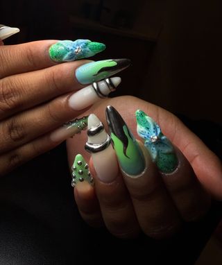 When your nails do all the talking 🗣️✨Layers, textures, and full-on fashion energy—she’s not just a set, she’s a statement.•
•
•
• #NailArtAddict #3DNails #ChromeNails #NailTechLife #LuxuryNails #GelXNails #NovaBeautyCo #NailInspo #BaddieNails #ArtsyNails #GelNails #NailsOfInstagram #UplandNails #RanchoCucamongaNails #OntarioNails #MontclairNails #ClaremontNails #SanBernardinoNails #UplandNailTech #IEBeauty #909Nails #IENails