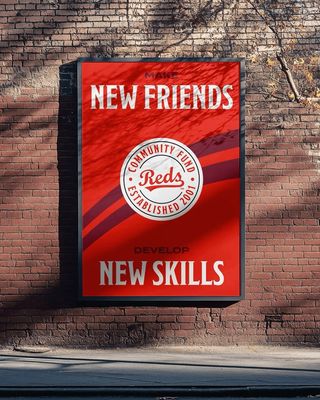 The Reds Community Fund mission is to improve the lives of underserved youth by leveraging the tradition of the Cincinnati Reds through baseball, softball, education, and community-building initiatives.

Our team was honored to craft a new brand for the organization and to collaborate with a cause so close to home ❤️