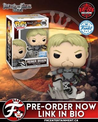 Available Now for Pre-Order at EB Games Canada

Funko Pop! Animation: Attack on Titan - Reiner Braun (EB Games Exclusive)

https://www.gamestop.ca/Toys-Collectibles/Games/930520/pop-attack-on-titan-reiner

SKU: 795536

Note: Not all EB locations will receive the same stock or at the same time. Check your local EB for availability. 

Thanks to @thebretsky for the heads up!

#funkofanatic #funkofamily #popvinyl #funkopop #funko #funkopopvinyl #funkofunatic #funkopops #funkoaddict #funkocanada #ad #anime #aot #attackontitan