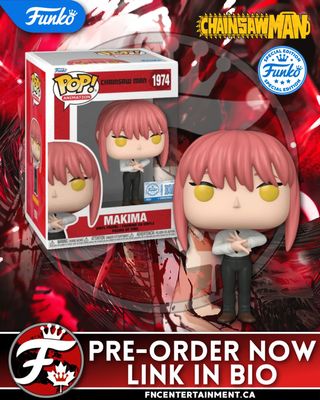 Available Now to Pre-Order at Amazon CA

Funko Pop! Animation: Chainsaw Man - Makima 

Amazon CA: https://amzn.to/4eRIfhk 
Amazon US: https://amzn.to/4nSLBF1 

#funkofanatic #funkofamily #popvinyl #funkopop #funko #funkopopvinyl #funkofunatic #funkopops #funkoaddict #funkocanada #ad #anime #chainsawman